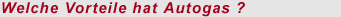 Welche Vorteile hat Autogas?
